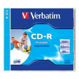 Verbatim CD-R 80 700Mb Masterizzabile Stampabile