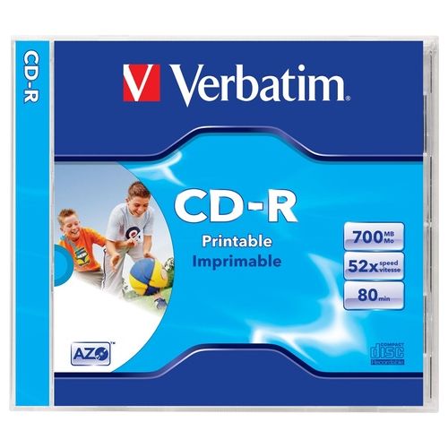 Verbatim CD-R 80 700Mb Masterizzabile Stampabile