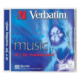 Verbatim Cd-r Music Jc 80 Min Case Singolo