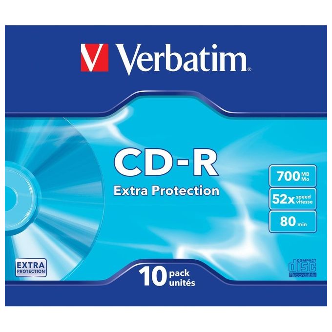 Verbatim Cdr Extra Protection 700mb Cf.10 )