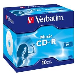 Verbatim cdr Music Live-it Color 80 Cf.10
