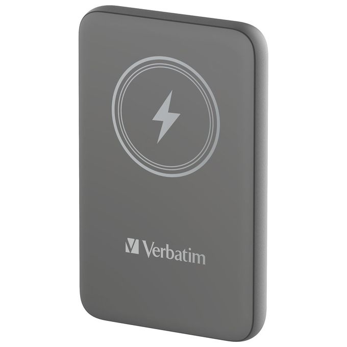 Verbatim Charge 'n' Go Polimeri di Litio 10000 Mah Carica Wireless Grigio