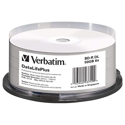 Verbatim 43749 read/write blu-ray disc (BD)