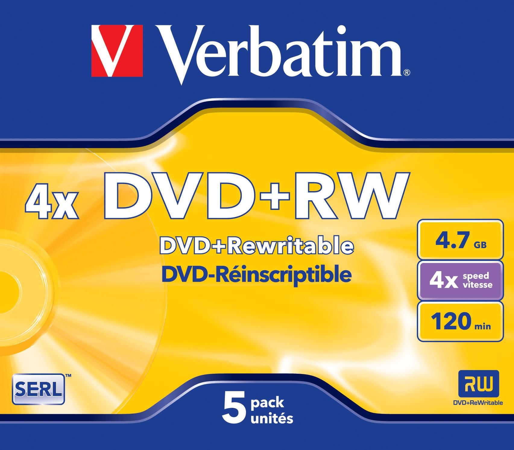 Verbatim DVD+RW 4x 4,7GB
