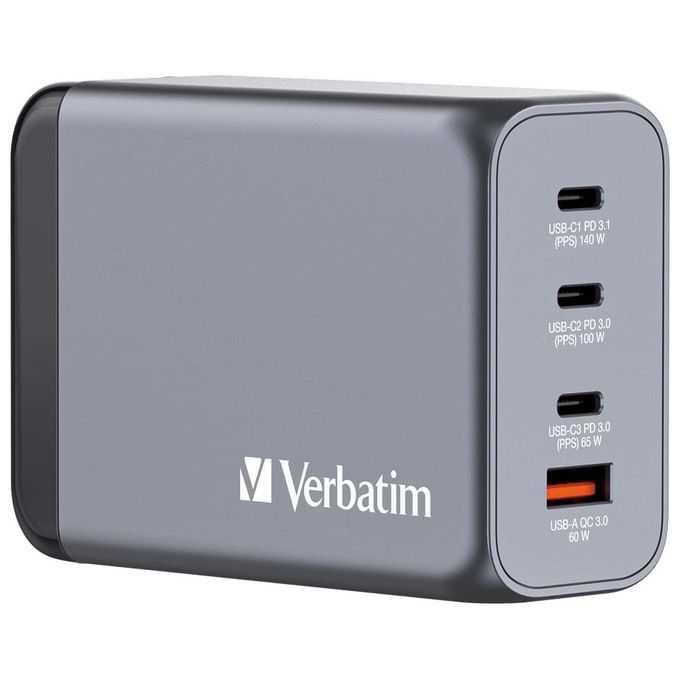 Verbatim Gan Charger 4 Porte 240W