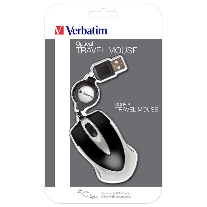 Verbatim go mini Optical Travel Mouse Black