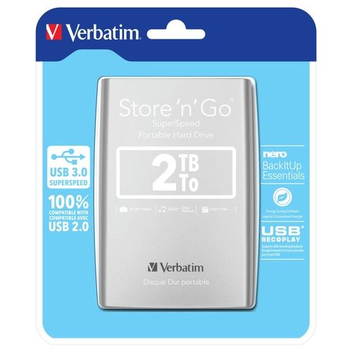 Verbatim Hard Disk Est.usb 3.0-2 Tb-2.5 Slim