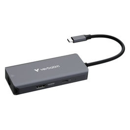 Verbatim, Hub USB-C 3.2 Gen 1, Multiport, Grigio