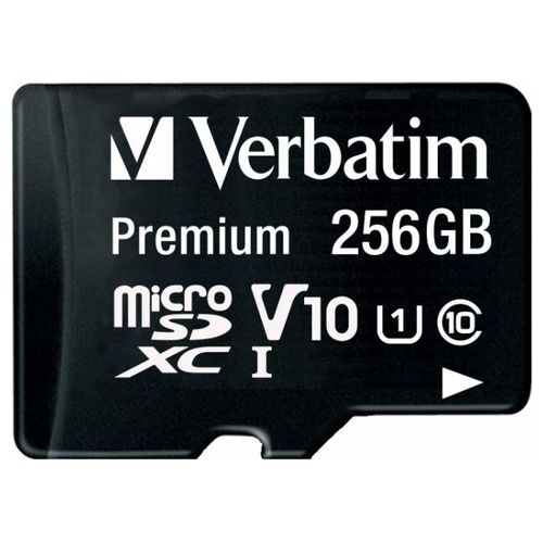 Verbatim microSDXC 256Gb C10 U1 con Adattatore