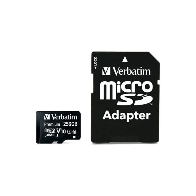 Verbatim microSDXC 256Gb C10 U1 con Adattatore