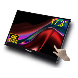 Monitor PC 17.3" 4K Ultra HD Touchscreen Nero