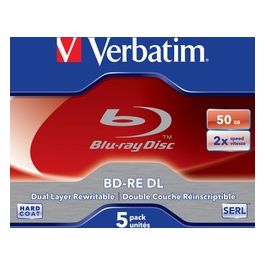 Optical Media Bd-re dl 50gb 2x 5pk jc