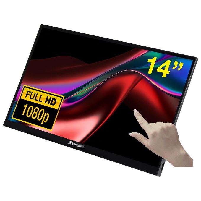 Verbatim Pmt-14 Monitor Portatile Touch 14'' Full Hd