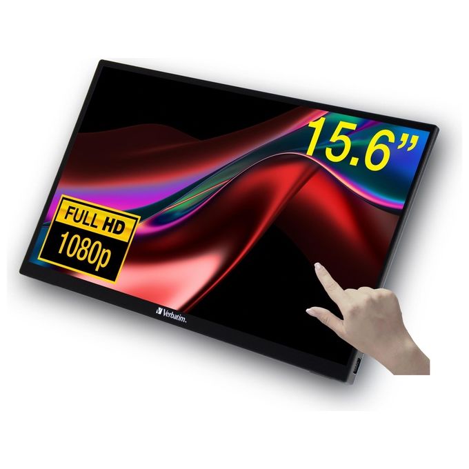Verbatim Pmt-15 Monitor Portatile Touch 15.6'' Full Hd