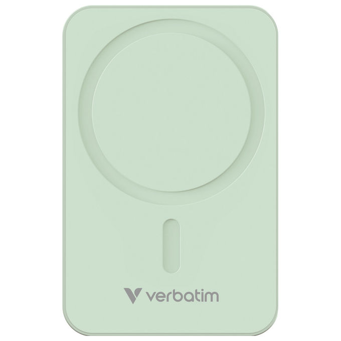 Verbatim Power Bank 20000 mAh Carica Wireless Verde