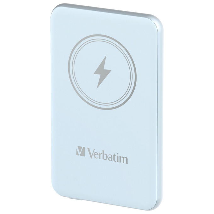 Verbatim Power Bank Magnetico Wireless 5000 mAh Blu