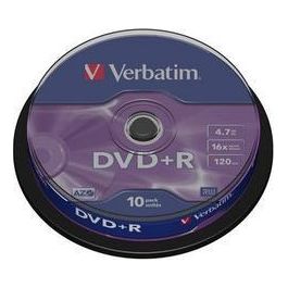 Verbatim Spindle 10 Dvd+r 4 7gb 16x Cf.10 Xx