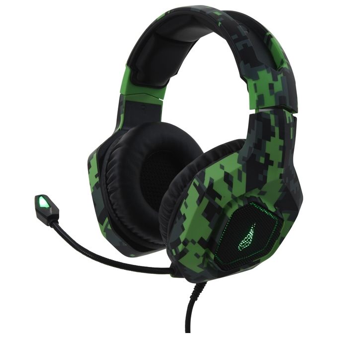 Verbatim SureFire Skirmish Cuffia Gaming Connettore 3.5mm Usb Tipo A Nero/Mimetico/Verde