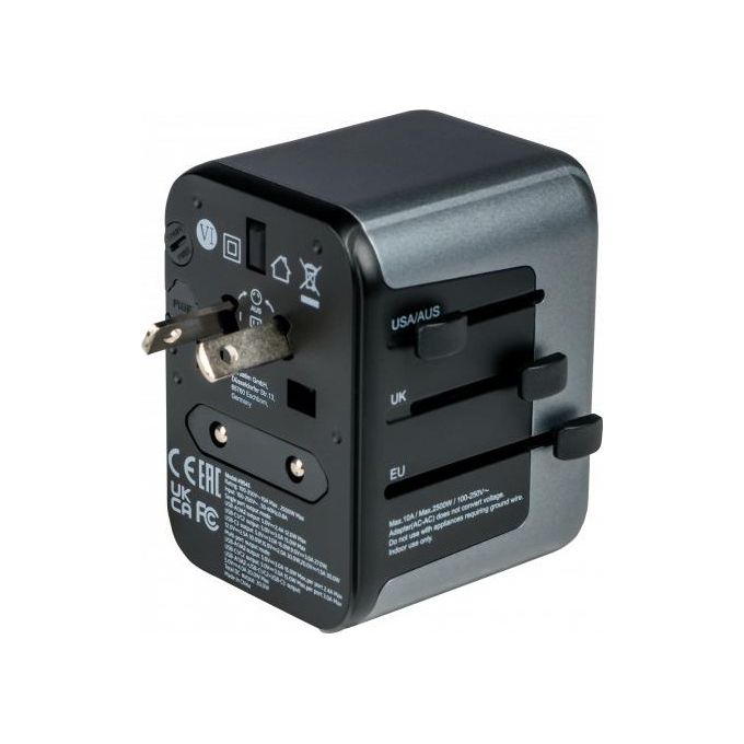 Verbatim Univesal Travel Adapter UTA-03 USB-C 30W 2xUSB-C 2xUSB-A