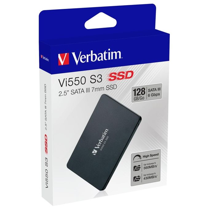 Verbatim Vi550 hard disk Ssd 128Gb Sata3 2,5" 7mm