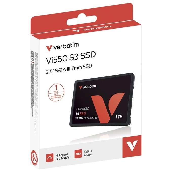 Verbatim Vi550 S3 Ssd 2,5'' 1000Gb Serial Ata III 3d Nand