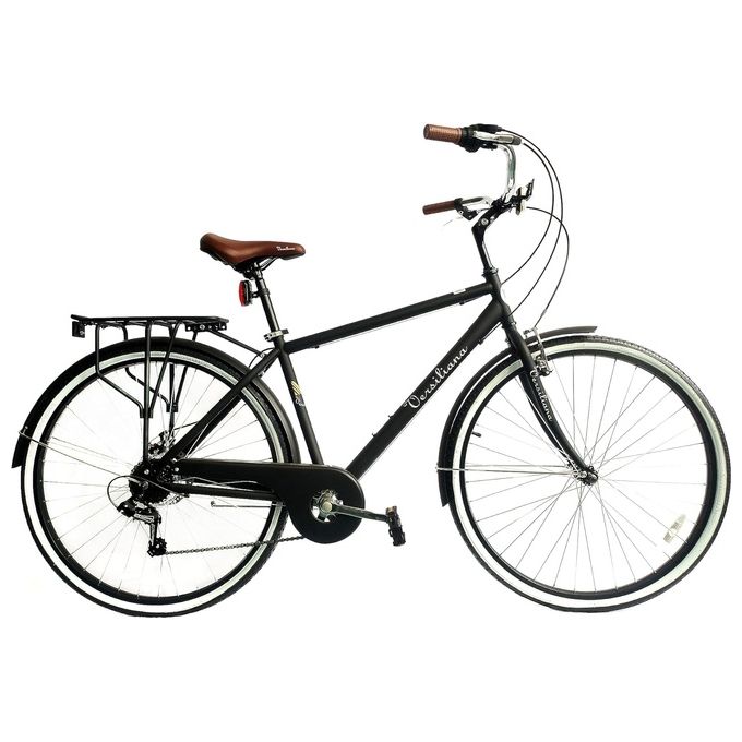 Versiliana Biciclette Vintage City Bike 28'' Uomo Nera Resistente Pratica Comoda Perfetta per muoversi in città