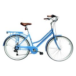 Versiliana Biciclette Vintage City Bike 26'' Donna Pastel Light Blue Resistente Pratica Comoda Perfetta per muoversi in città