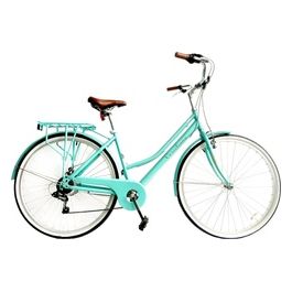Versiliana Biciclette Vintage City Bike 28'' Donna Green Water Resistente Pratica Comoda Perfetta per muoversi in città