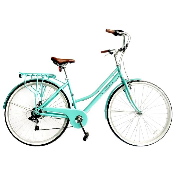 Versiliana Biciclette Vintage City Bike 28'' Donna Green Water Resistente Pratica Comoda Perfetta per muoversi in città