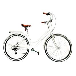 Versiliana Biciclette Vintage City Bike 28'' Donna Bianca Resistente Pratica Comoda Perfetta per muoversi in città