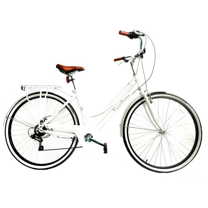 Versiliana Biciclette Vintage City Bike 28'' Donna Bianca Resistente Pratica Comoda Perfetta per muoversi in città