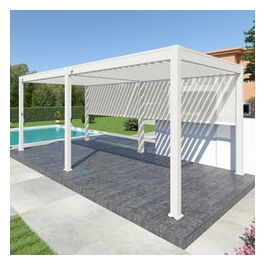 Vette, Gazebo in Ferro Standard Bianco, 4x3 Metri