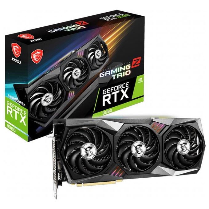 Vga Msi Nvidia Rtx 3080 Gaming Z Tr Io 10g Lhr Ddr6x 320bit 1h 3dp 370w