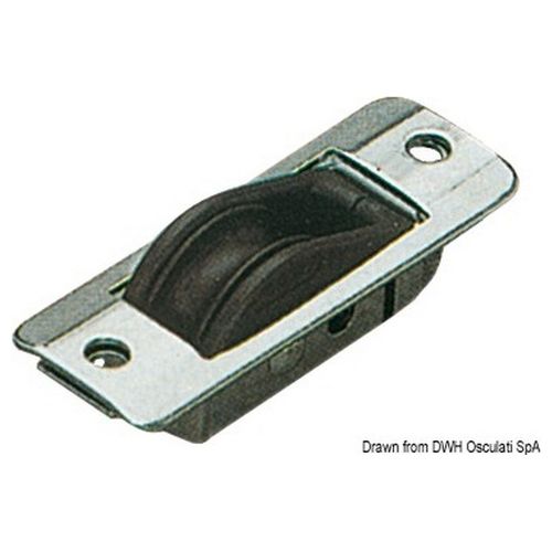 Bozzello incasso 1 puleggia 8x28 