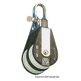 Bozzello Plastinox 2 pulegge grillo 12x56 