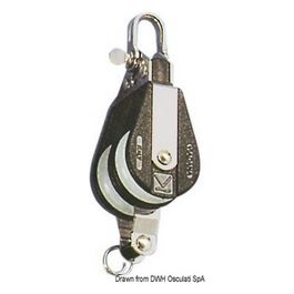 Bozzello Plastinox 2 pulegge grillo arricavo 8x34 