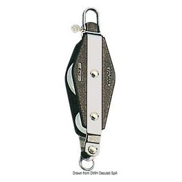 Bozzello Plastinox 2 pulegge violino 8x34 con arricavo