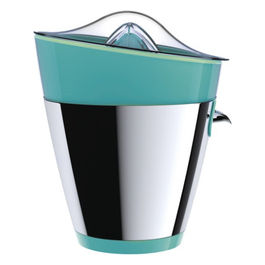 spremiagrumi elettrico Tix turchese acciaio inox 90W antigoccia 2 coni