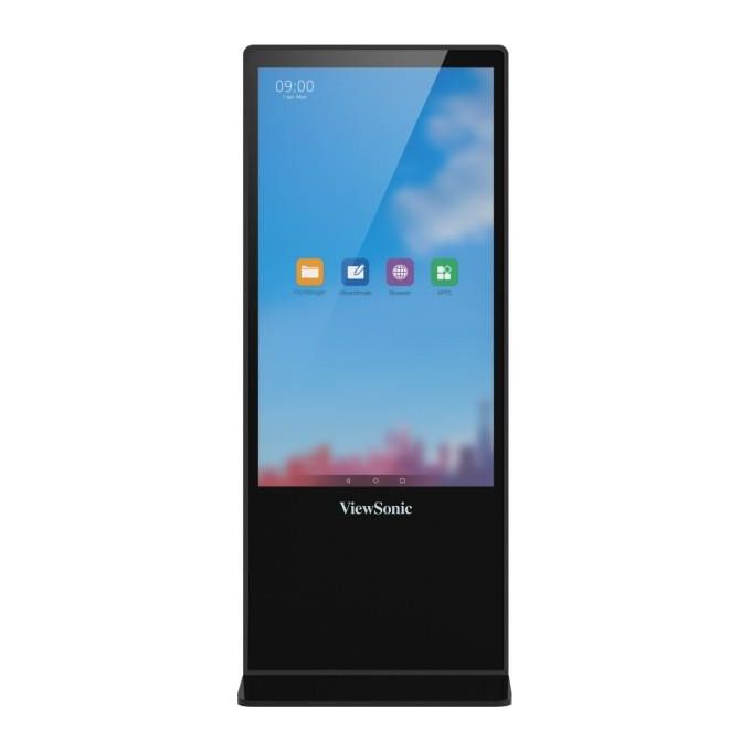 Viewsonic EP5542T Visualizzatore di Messaggi Design Totem 55'' Led 4k Ultra Hd Nero Touch Screen Android 8.0