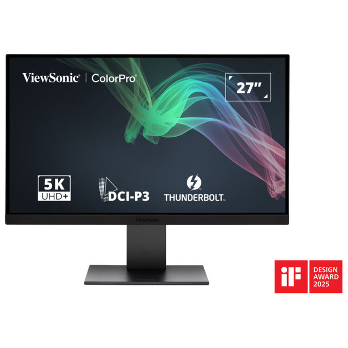 Viewsonic, Monitor pc, 27 pollici, 5K Ultra HD, Led, Nero