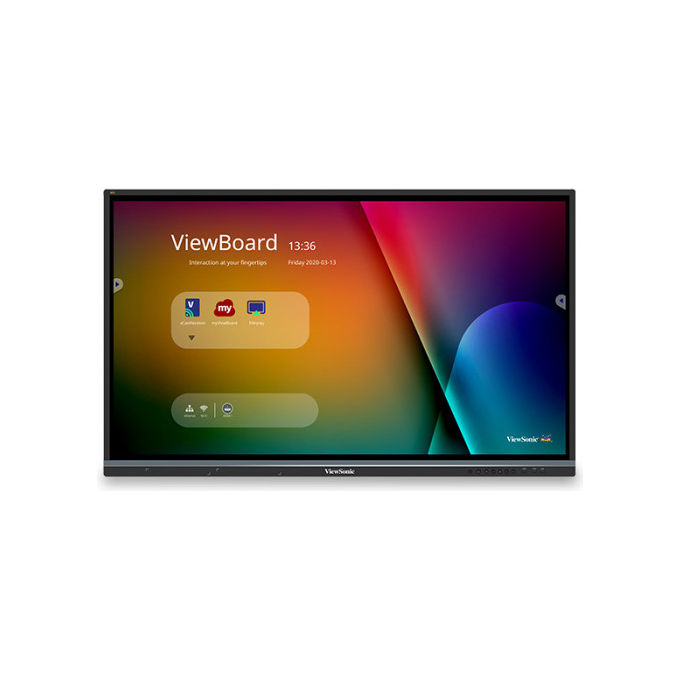 Viewsonic monitor touch 75 pollici IN7503-1C 40 punti di contatto 8GB RAM 128GB 450 nit Android 14 EDLA WiFi HDMI VGA