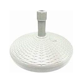 Vigor Base per Ombrellone Rattan Tondo 45cm Bianco
