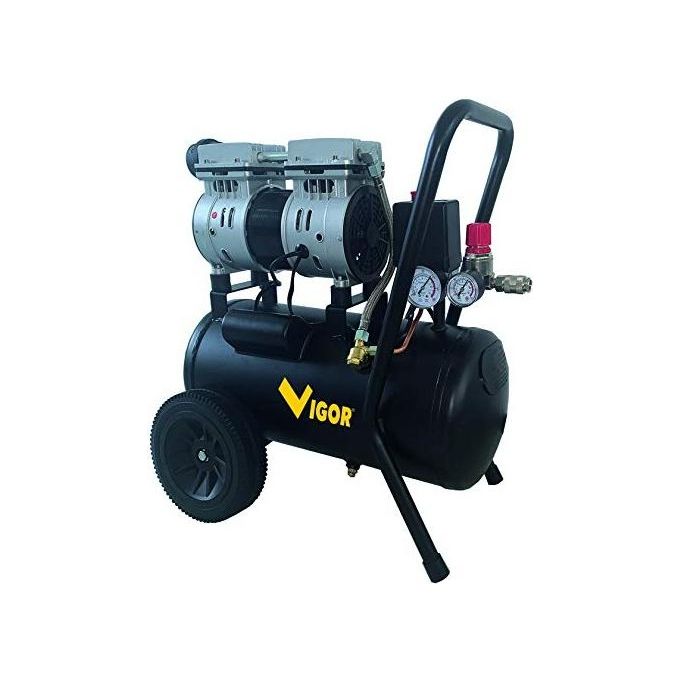 Vigor-Blinky 5635015 Compressore Silent 230V VCA-S24 2 Cilindri Dir 1Hp 24 L
