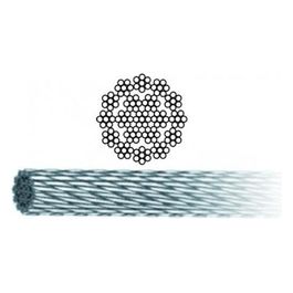 Funi Acciaio Zincato 133 Fili Antigiro 19x7 25mt Diametro 6mm