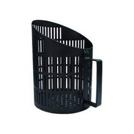 Palotte per Pellet Acciaio Nero Forata 15x18.5x22cm