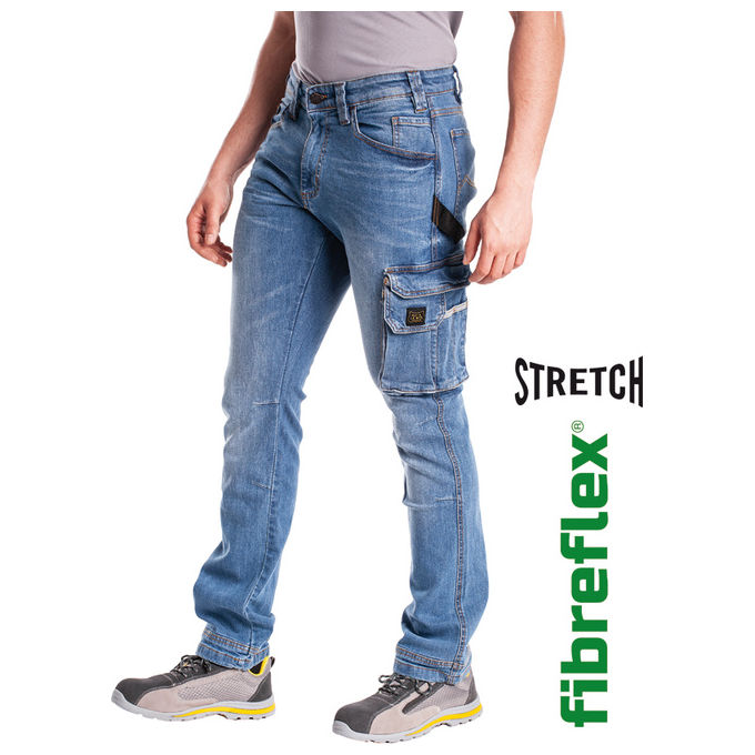 Image of Vigor-Blinky Pantaloni Rica Lewis Jeans Job1 Tasconato Denim Chiaro Taglia 46