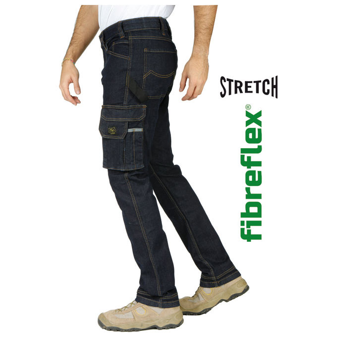 Vigor-Blinky Pantaloni Rica Lewis Jeans Job1 Tasconato Denim Scuro Taglia 48