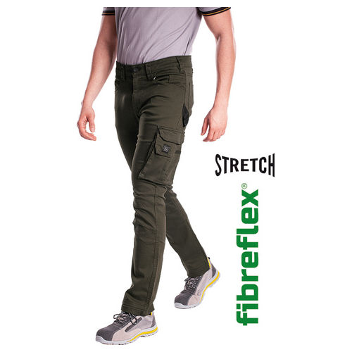 Pantaloni Rica Lewis Jeans Jobc1 Tasconi Cotone Verde Taglia 54