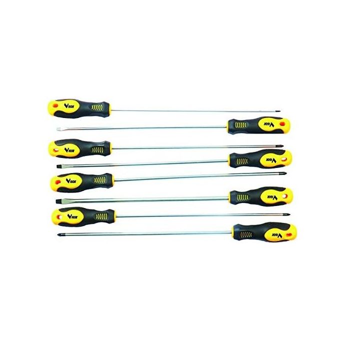 Image of Vigor-Blinky Serie Cacciaviti Extralunghi 8 Pezzi