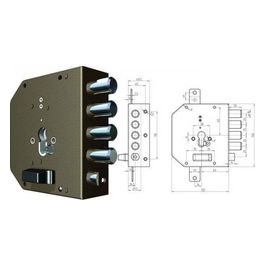 Serrature CR da Applicare 2050g-01mc con Scrocco Dx 60mm